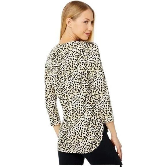NWT Tommy Bahama Ashby Isles Lagoon Leopard Top size XS - Picture 5 of 8